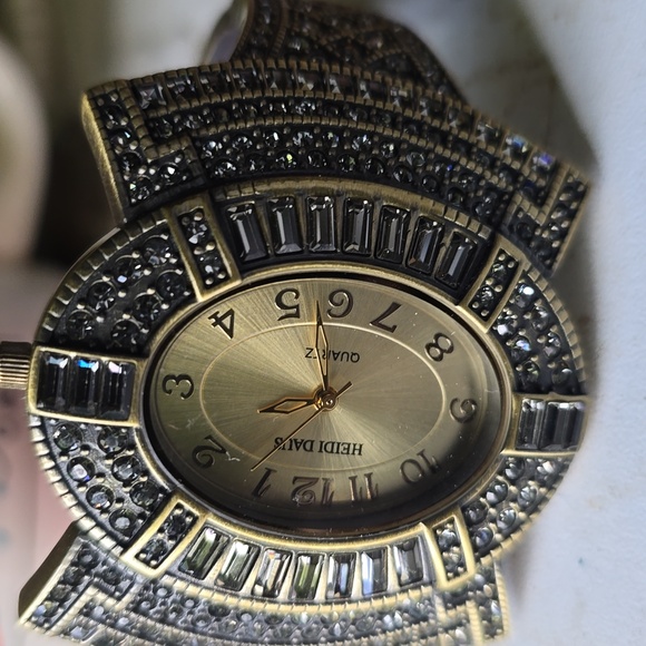 Heidi Daus Gold and Silver Crystal Watch - Picture 4 of 6